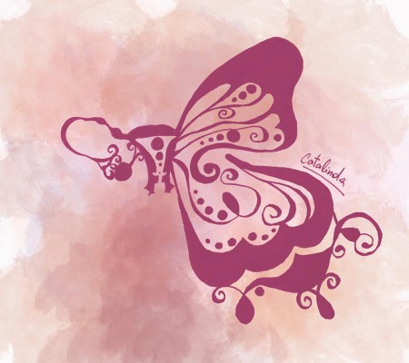 "belleza femenina" Ilustración con plumón negro y editado en Adobe Photoshop.