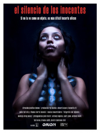 Cartel para película. Interpretación fotográfica de la película El silencio de los inocentes.